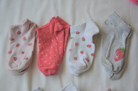 Členkové ponožky s jahôdkami marks&spencer, marks & spencer,26