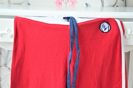 Červené tepláky s nápisom na zadku arizona-128, 128