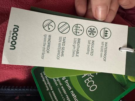 Kvalitna funkcna bunda racoon, reima,122