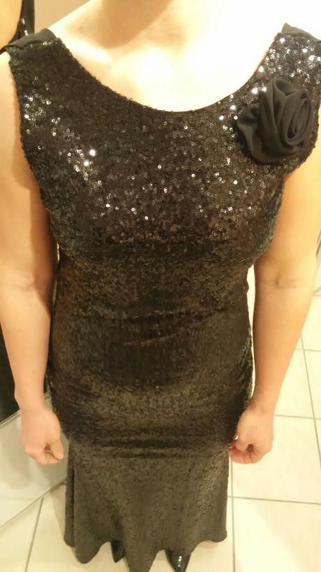 Spolocenske dlhe cierne saty,velkost-s, s