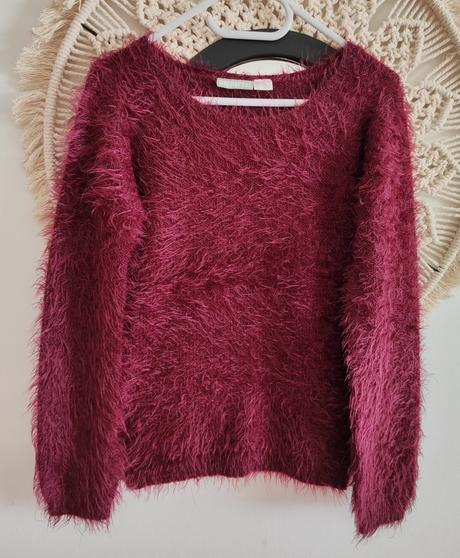 Chlpatý bordový svetrík, pepperts,122