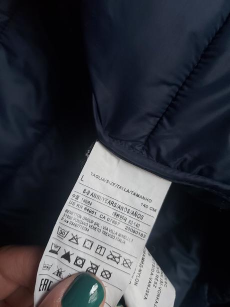 Prechodná bunda, benetton,140