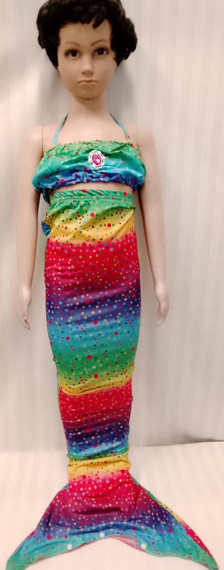 3 set plavecký morská víla bodkovaná s diamantom, 128