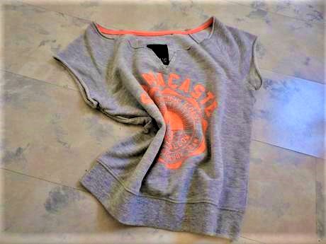 Teplákové tričko crop top s/m, l