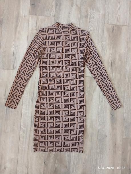 Hnedé šaty pre vyššiu postavu (už s poštovným), amisu,176