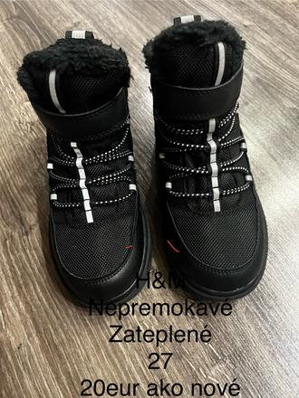Zimné topanky, h&m,27
