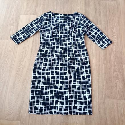 Modro-biele šaty, 44