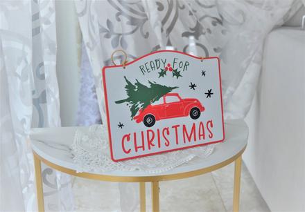 Vianočná drevená tabuľka, 