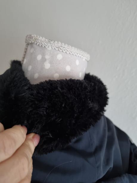 Tmavomodrá dlhá bunda/kabát orsay veľ. m, orsay,m