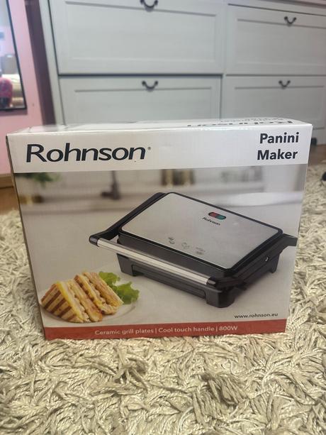 Kontaktný gril rohnson r-2105 panini maker,
