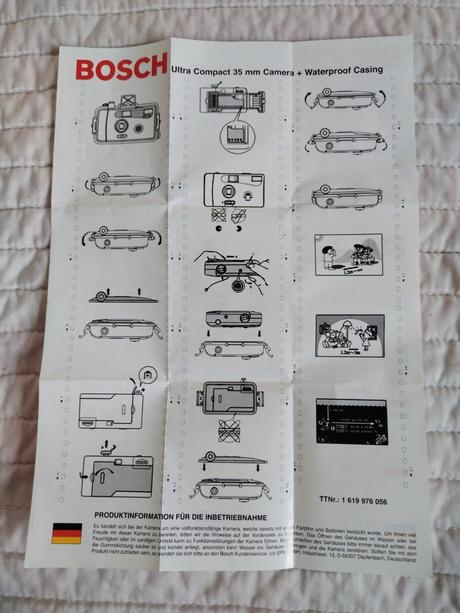 Retro podvodný fotoaparát bosch 35mm zberateľský, 