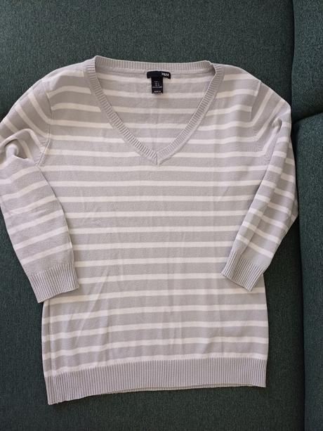 Pásikovaný sveter, h&m,l
