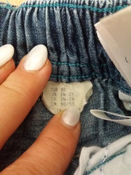 Riflové kratasky h&m č.92, h&m,92