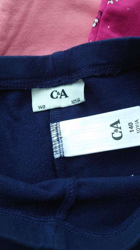 Kvalitné zateplené bavlnené legíny c&a, c&a,140