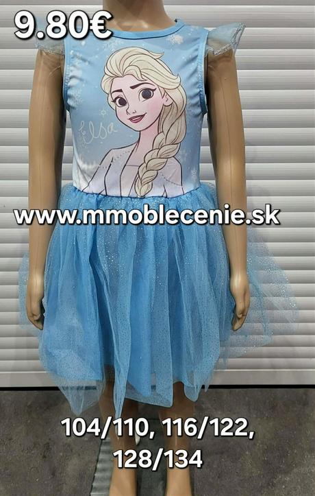 Šaty frozen, disney,104 - 134