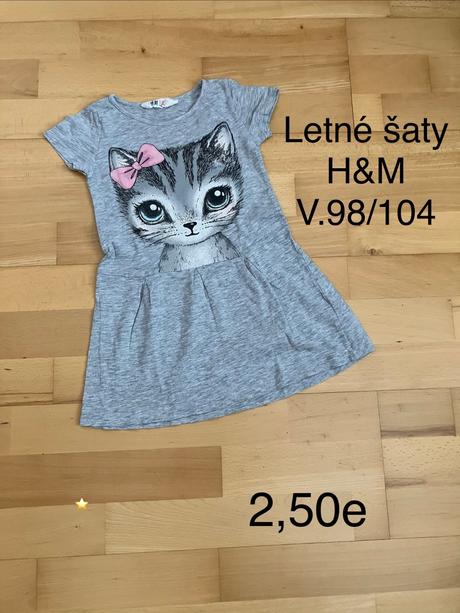 Letné šaty, h&m,98