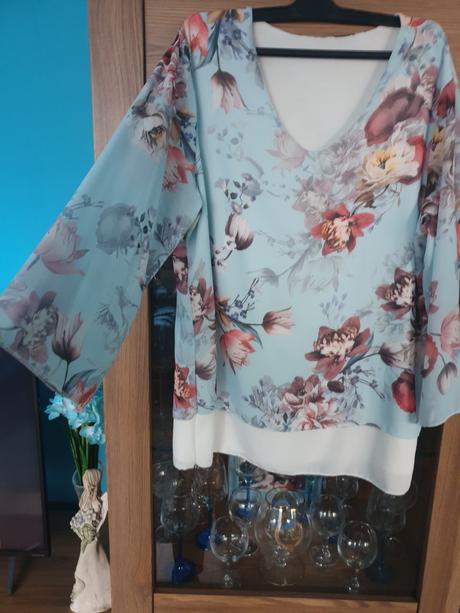 Damska kvetovana bluzka, xl