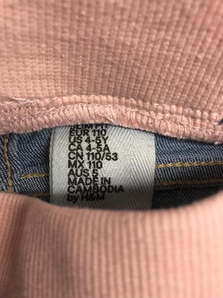 Dievč.rifle vel. 110, h&m,110