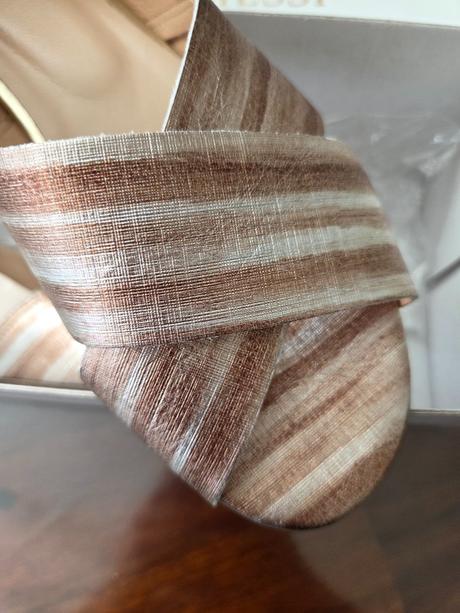 Ružové metalické balerínky koža, 37