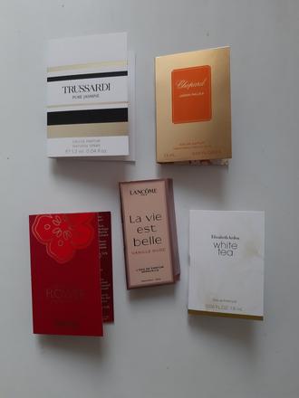 Vzorky parfémov lancome trussardi kenzo a iné,