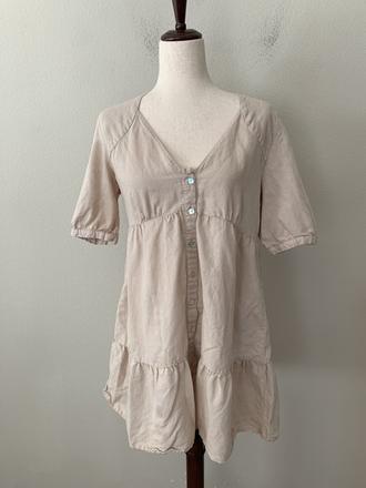 Šaty s prímesou ľanu, zara,m