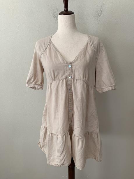 Šaty s prímesou ľanu, zara,m