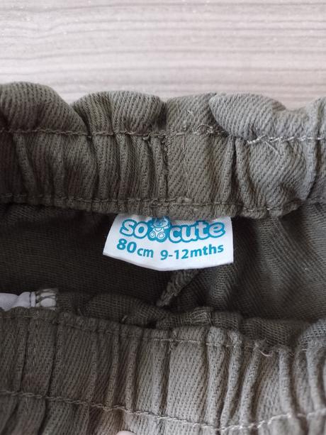 Tepláky a khaki nohavice 80, kik,80