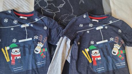 Tricka s vianočným motívom sob vlocky dvojicky, pepco,110