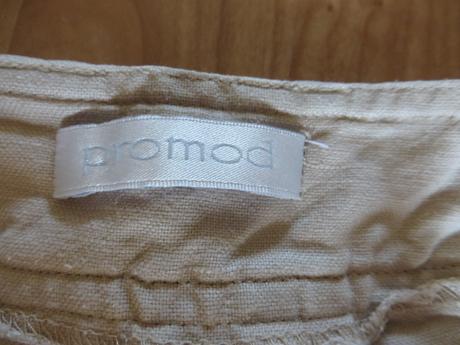 Krémové ľanové nohavice - promod - veľ. 40, promod,40