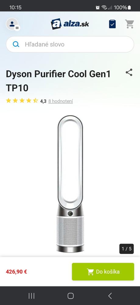 Čistička vzduchu dyson, 