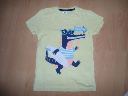 Zlte chlapcenske tricko, 128