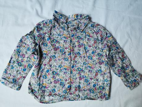 Kvietkovaná košieľka, zara,74