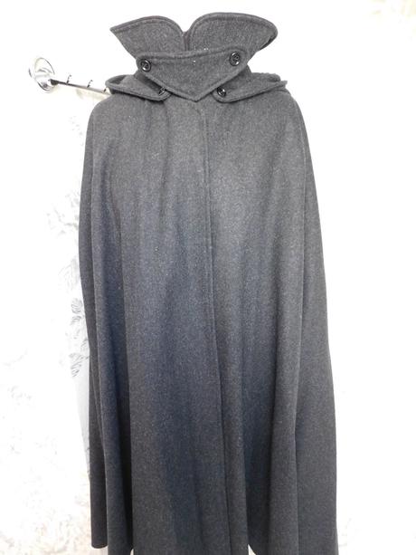 Luxusne panske vlnene glamurne pončo/kabat, l / m / s / xl