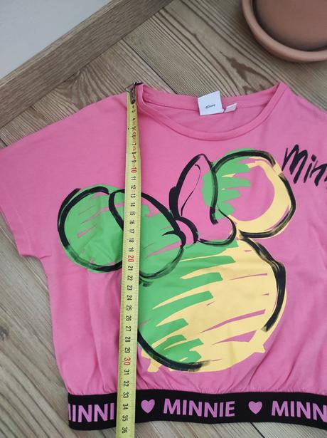 Crop top minnie - len opraný, disney,128