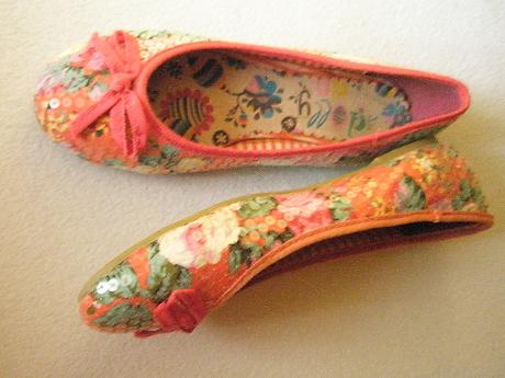 Balerínky s flitrami zn. dolly do veľ. 36, 36