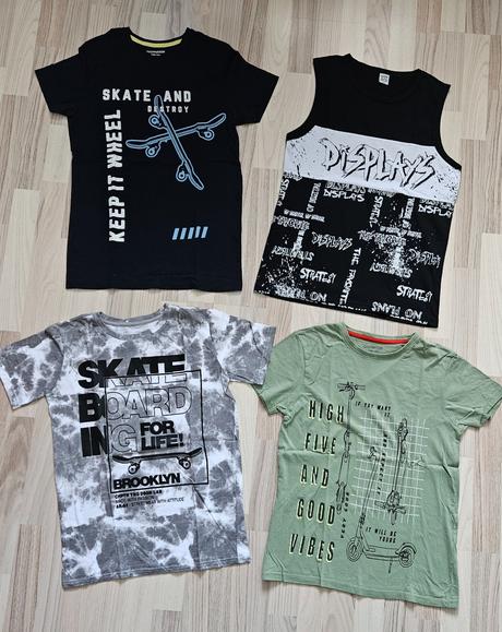 Tričká 4 ks spolu, 158