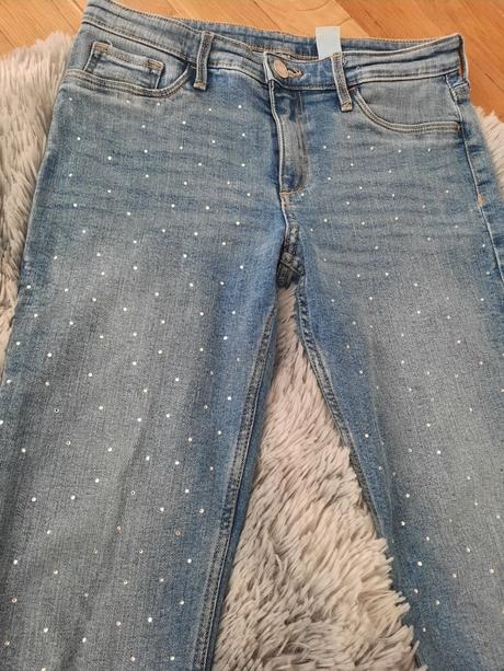 Super riflové nohavice 146/152, h&m,146