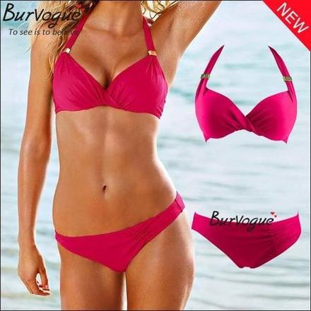 Ruzove push up plavky, s