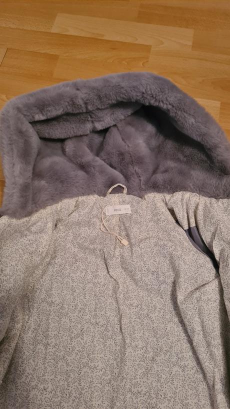 Prenádherný kožúštek značky mango kids, mango,122