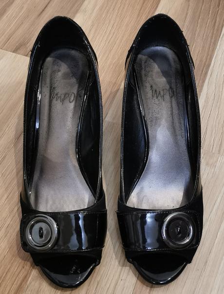 Čierne otvorené lodičky, 38