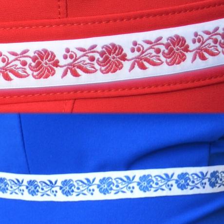 Dámsky folklórny  opasok na stužku, 