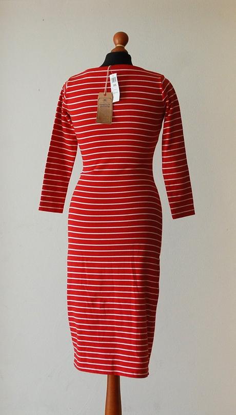 Pruhované midi šaty, timeout,xs