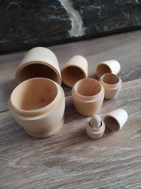 Matrioska na tvorenie, zdobenie, malovanie, 