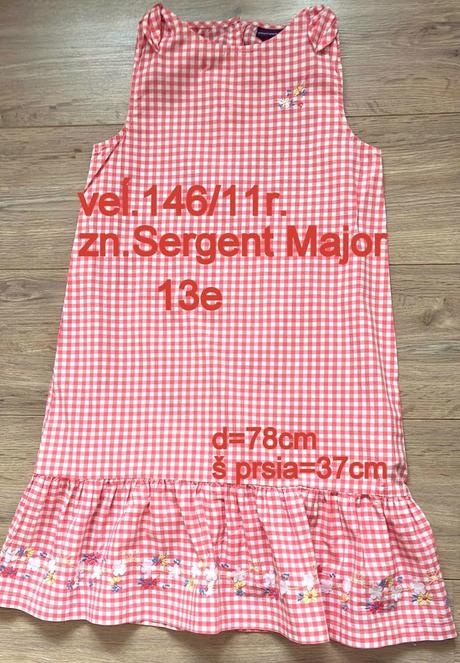 Dievčenské šaty veĺ.146/11r., zn.sergent major, sergent major,146