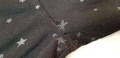 Čierne legíny s hviezdami 140/146, nutmeg,140