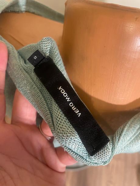 Mentolový oversize sveter, vero moda, s