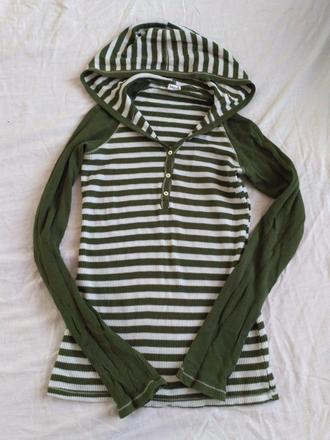 Pásikavé tričko s kapucňou splendid, s