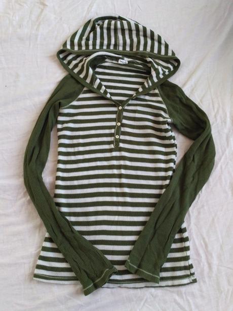 Pásikavé tričko s kapucňou splendid, s