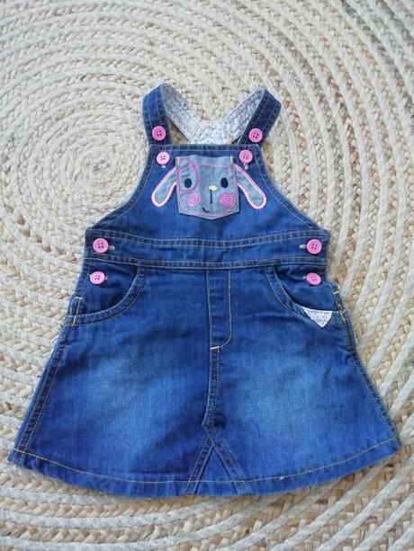 Predám riflovú sukničku na traky, 80