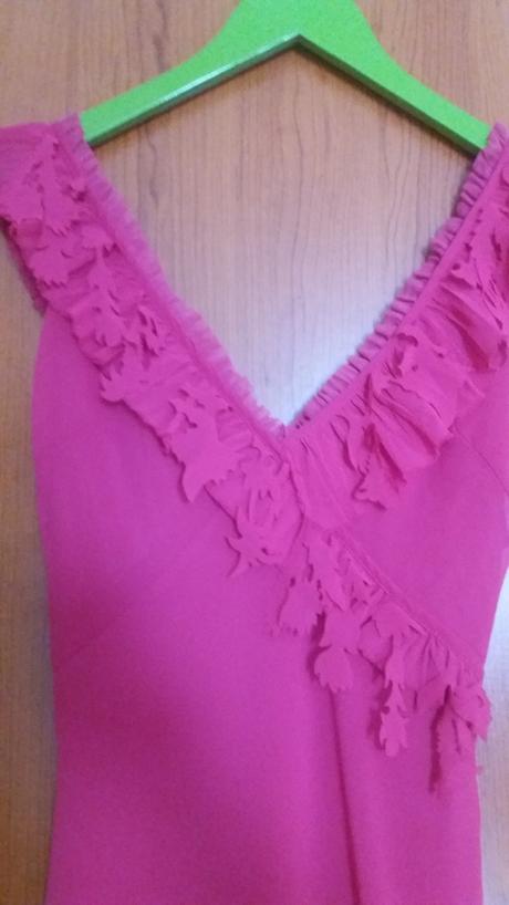 Cyklamenove saty mango, mango,xs